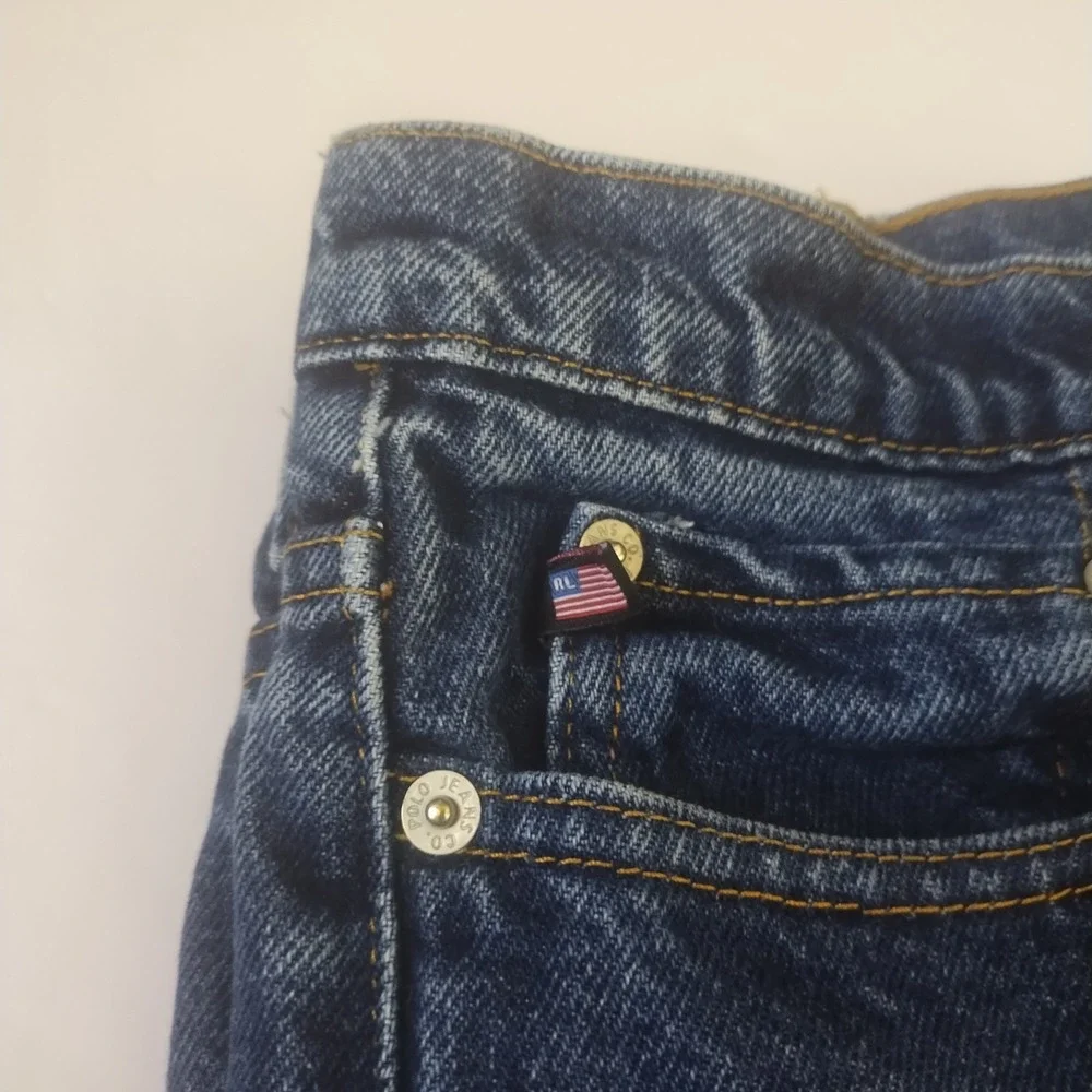 Vintage Polo Ralph Lauren Bootcut Jeans Women's 8 Cotton Classic 90s - Picture 3 of 8